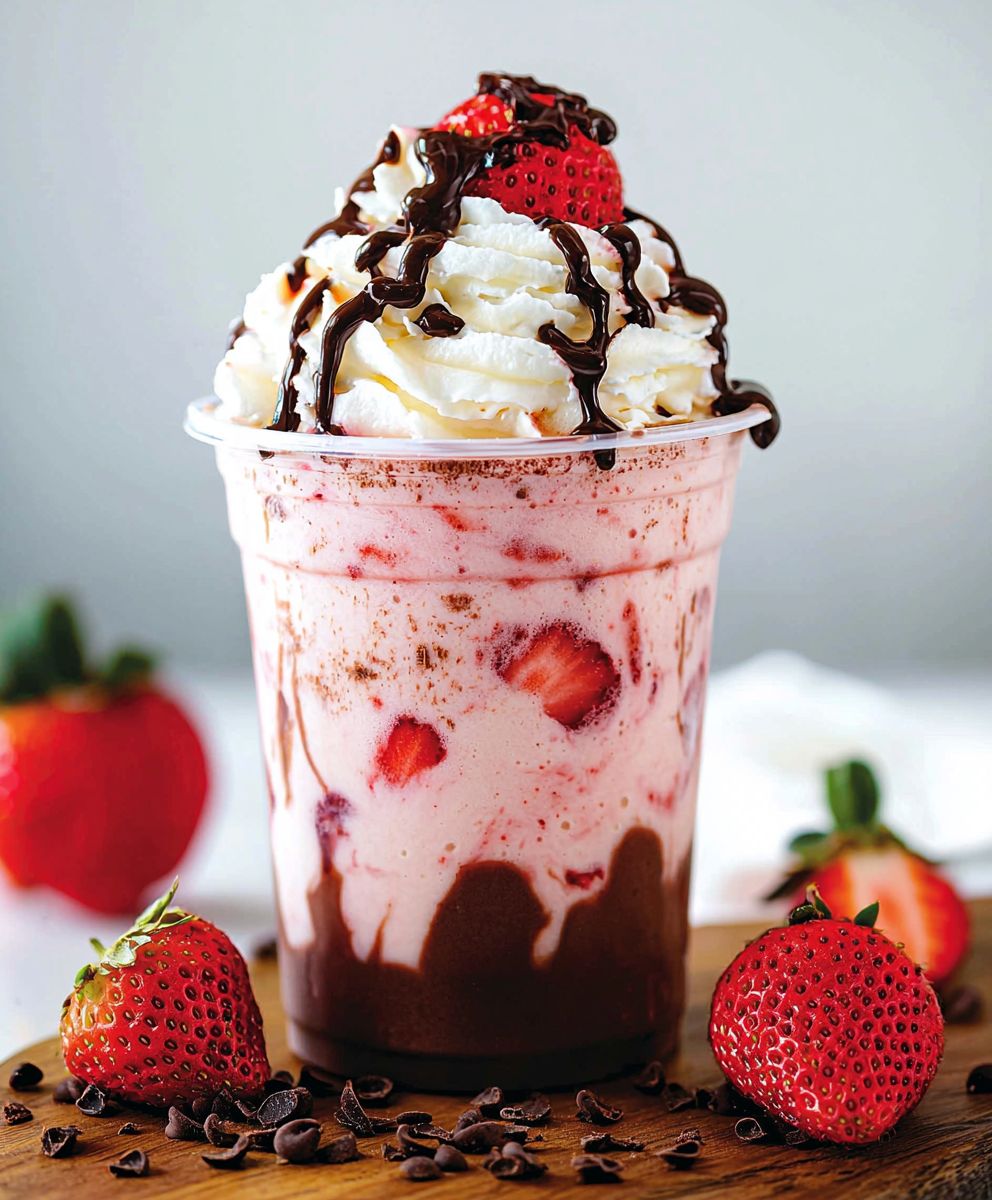 Strawberry Chocolate Frappuccino
