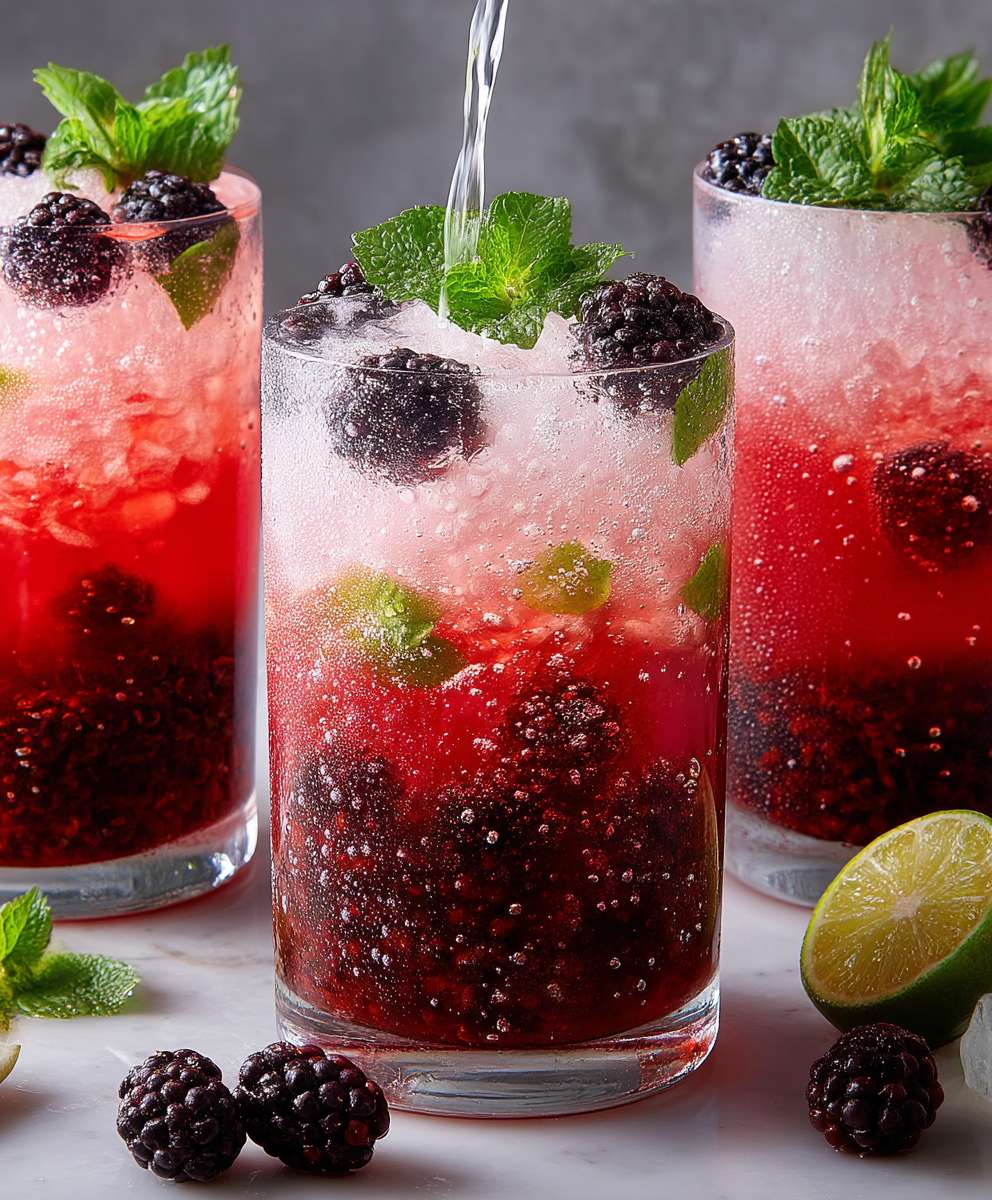 Blackberry virgin mojito