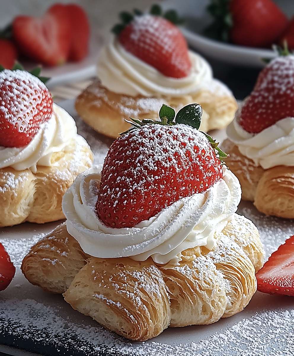 Strawberry Cream Puffs