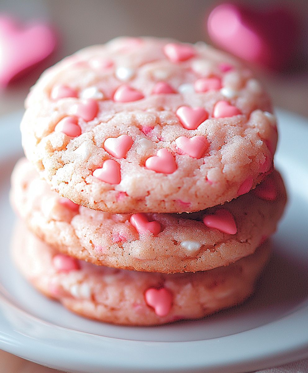 Valentines Day Cake Cookies