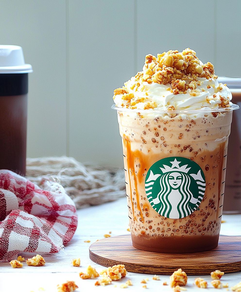 Caramel Ribbon Crunch Frappuccino