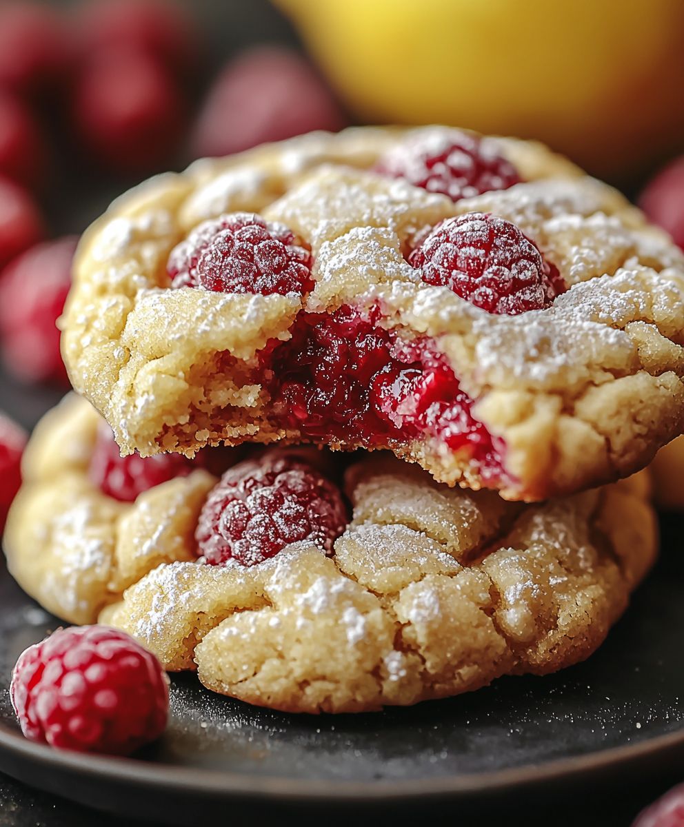 Lemon Raspberry Cookies
