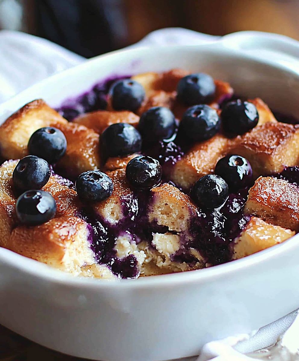 Blueberry cream cheese casserole