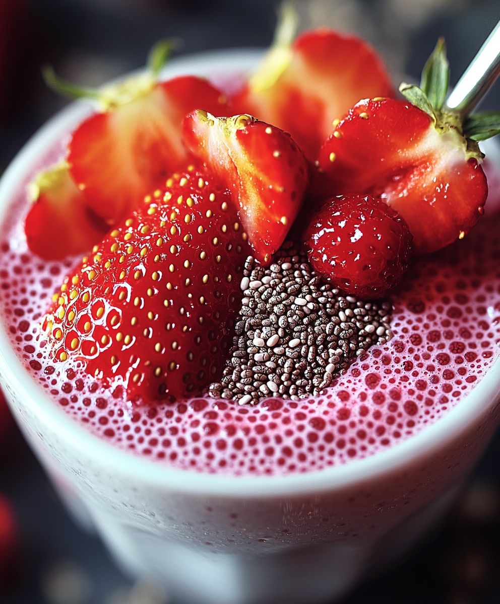 Strawberry Chia Seed Pudding
