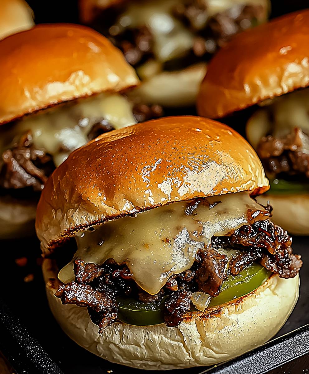 Philly Cheesesteak Sliders