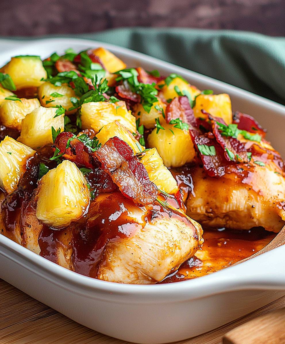 Pineapple BBQ Chicken Bacon