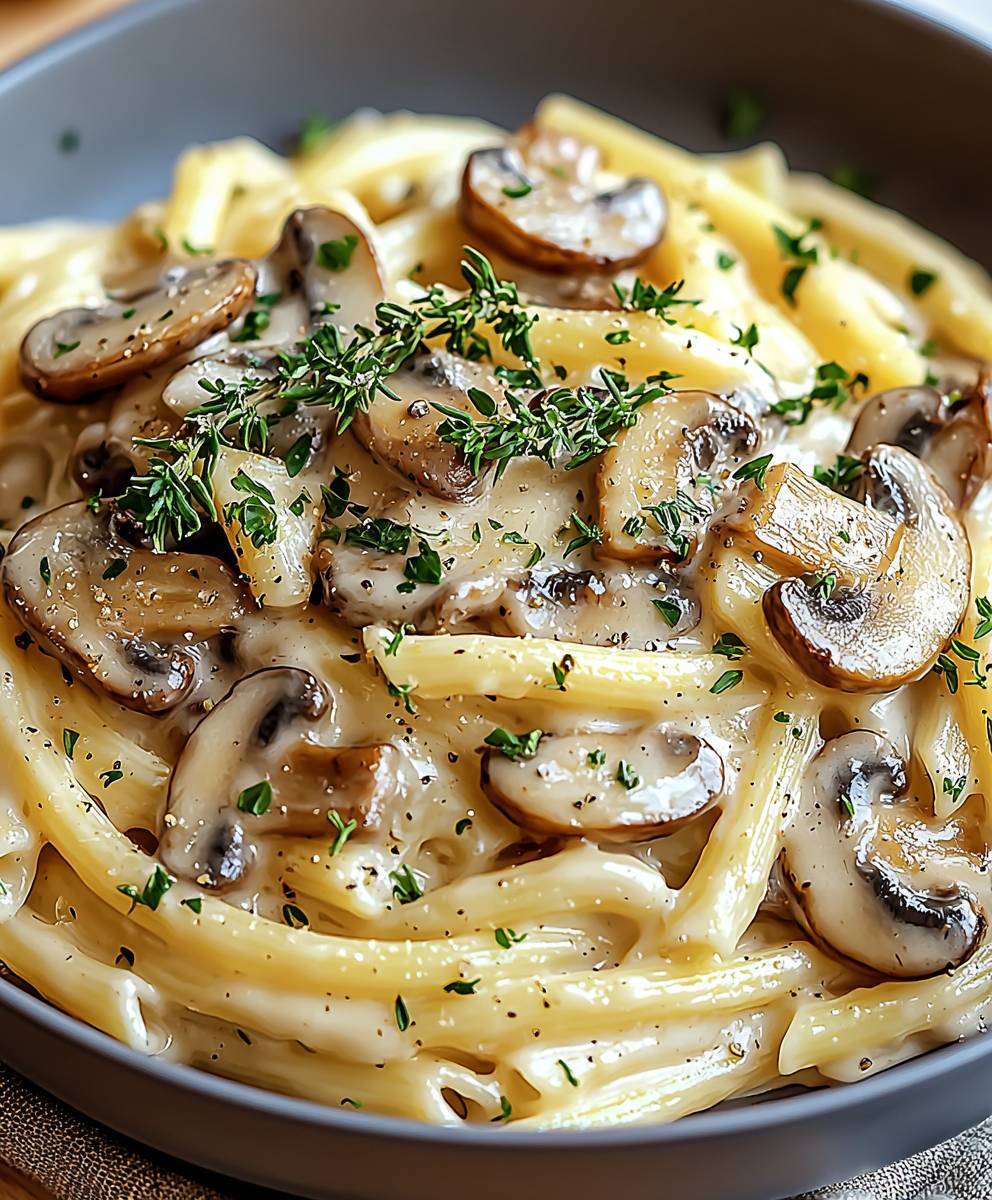 Garlic Mushroom Pasta