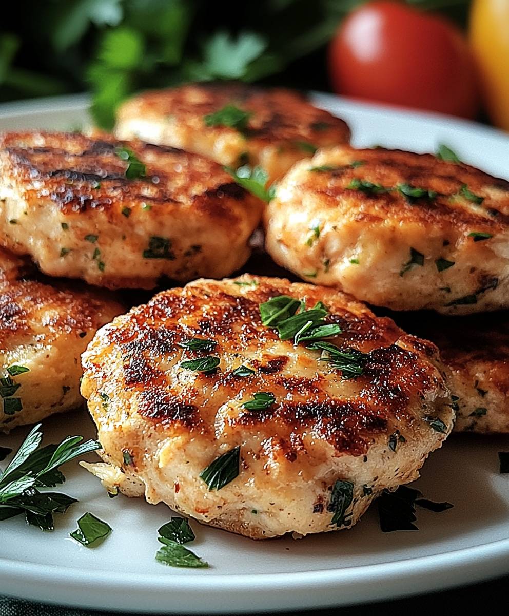 Mediterranean chicken patties