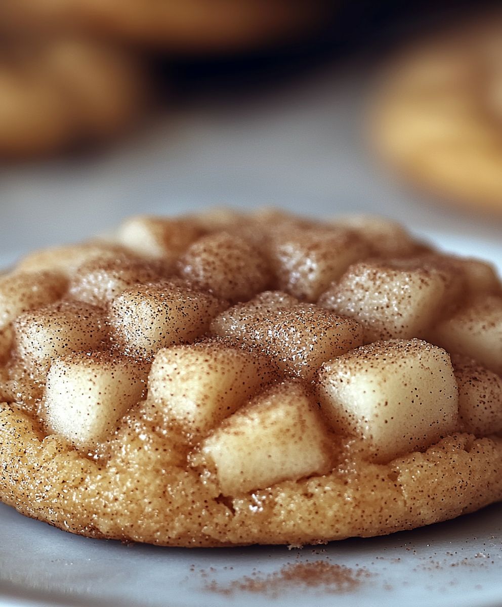 Cinnamon Apple Snickerdoodle Cookies
