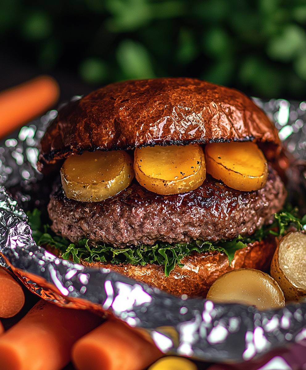 Burger foil packets