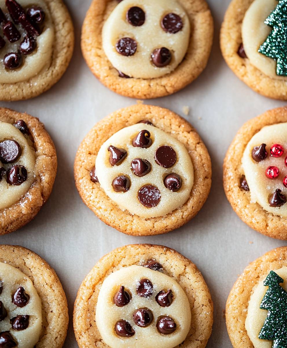 Christmas chocolate chip cookies