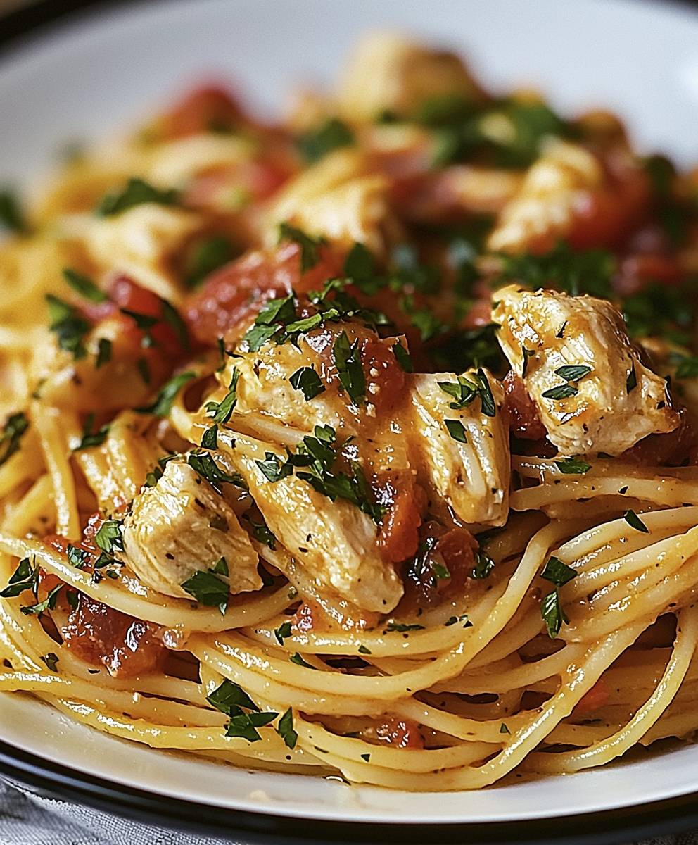 Monterey chicken spaghetti