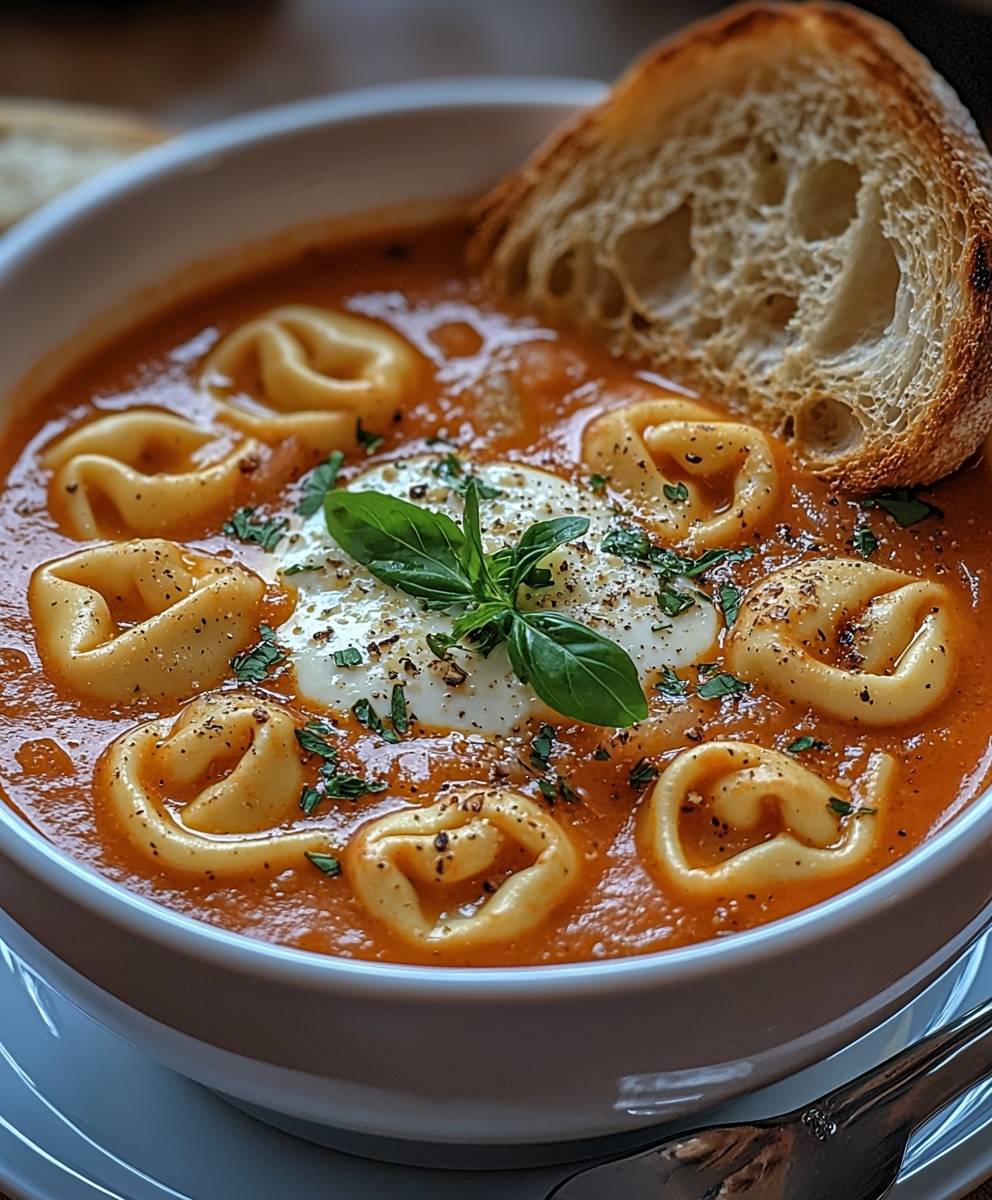 Tomato Tortellini Soup