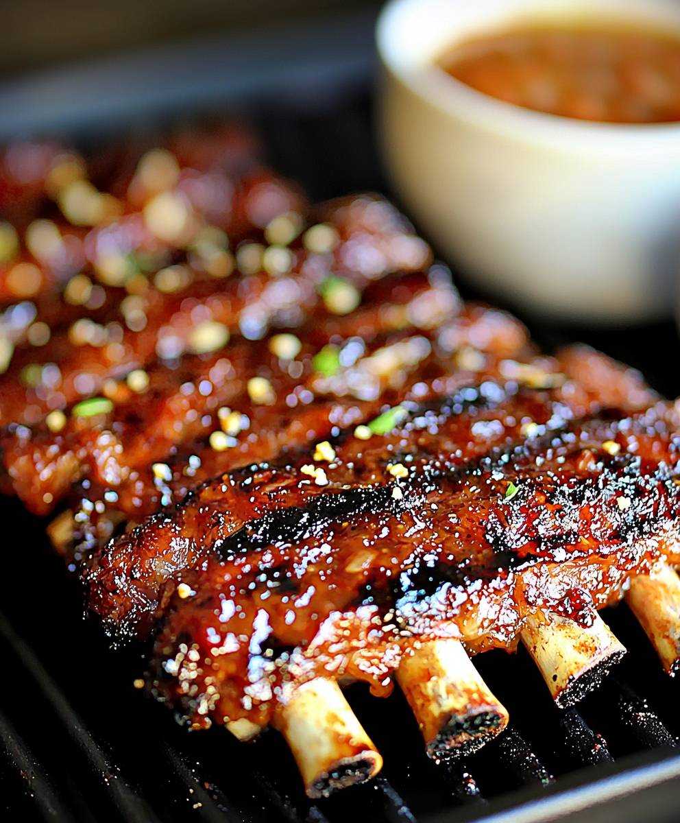 Honey Garlic Grilled Ribs