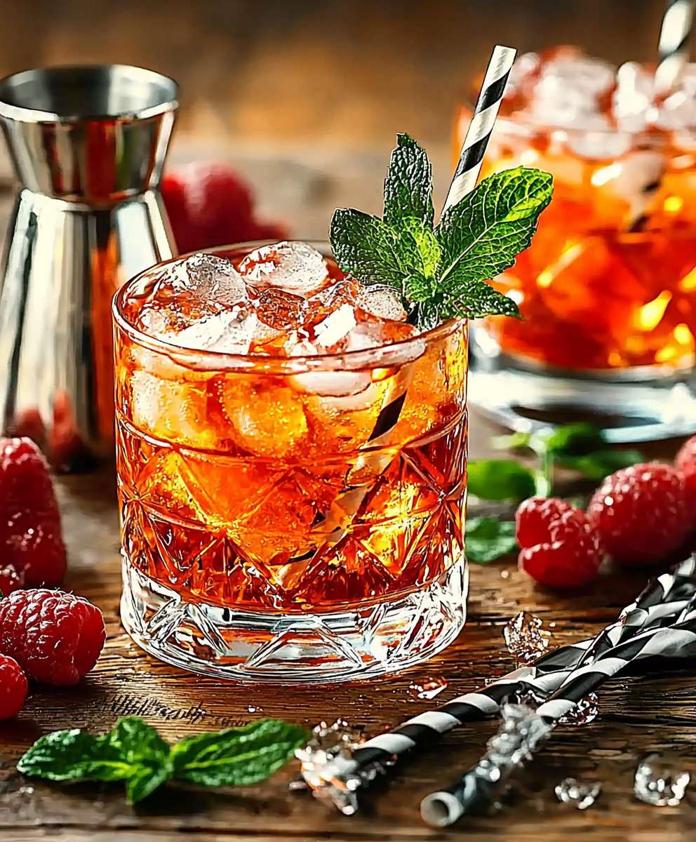 Campari tonic cocktail