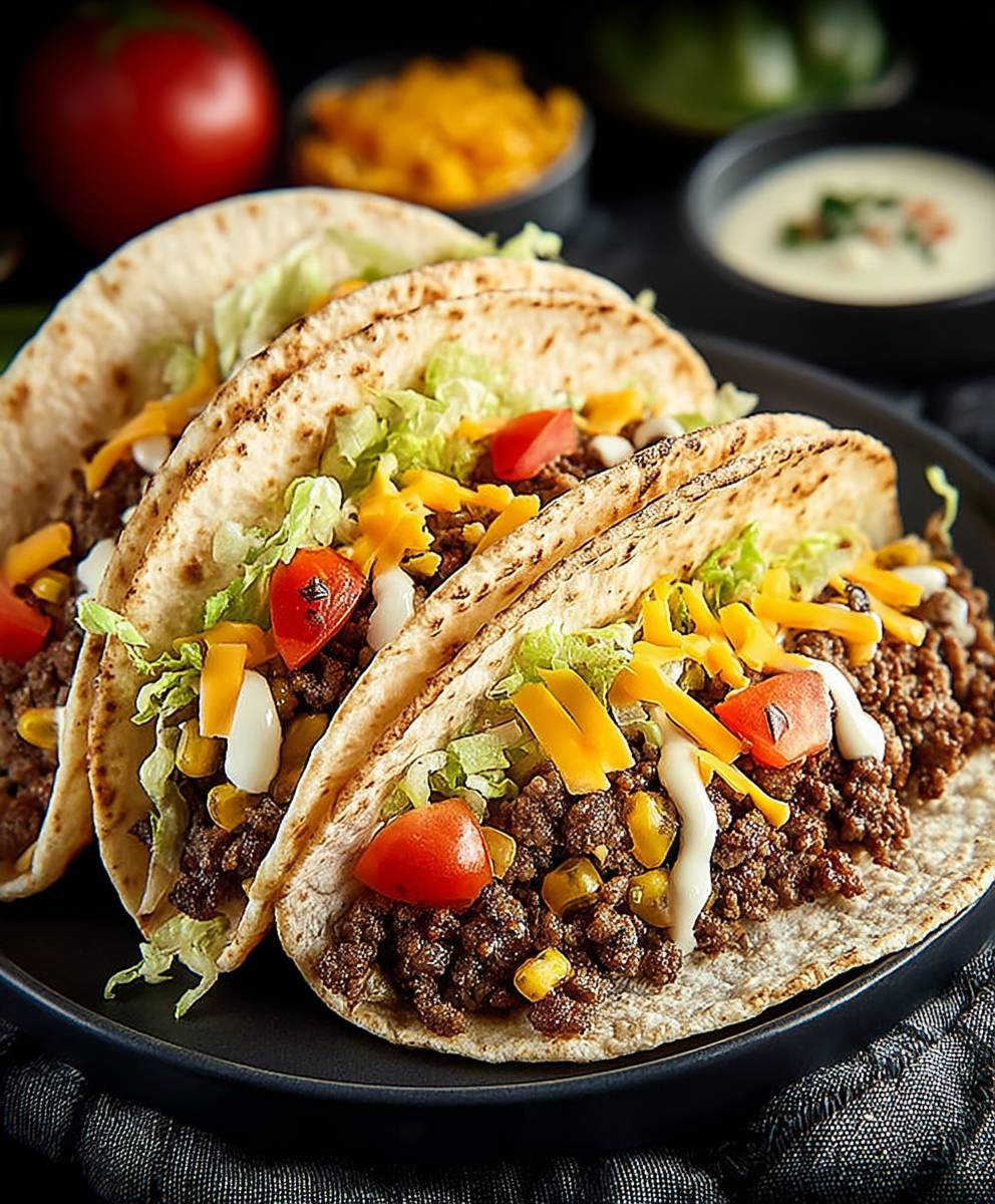 Cheeseburger tacos