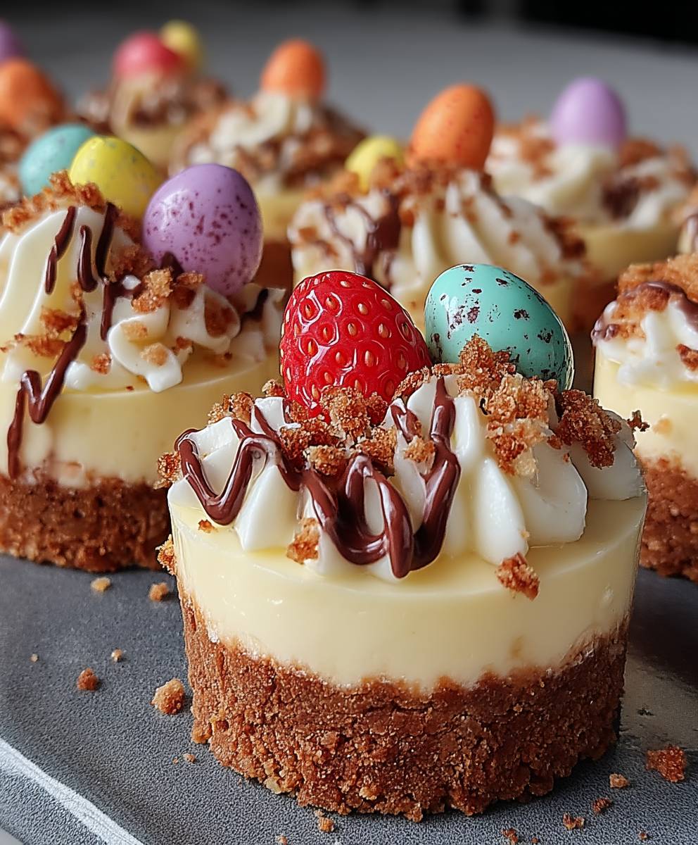 Easter mini cheesecake