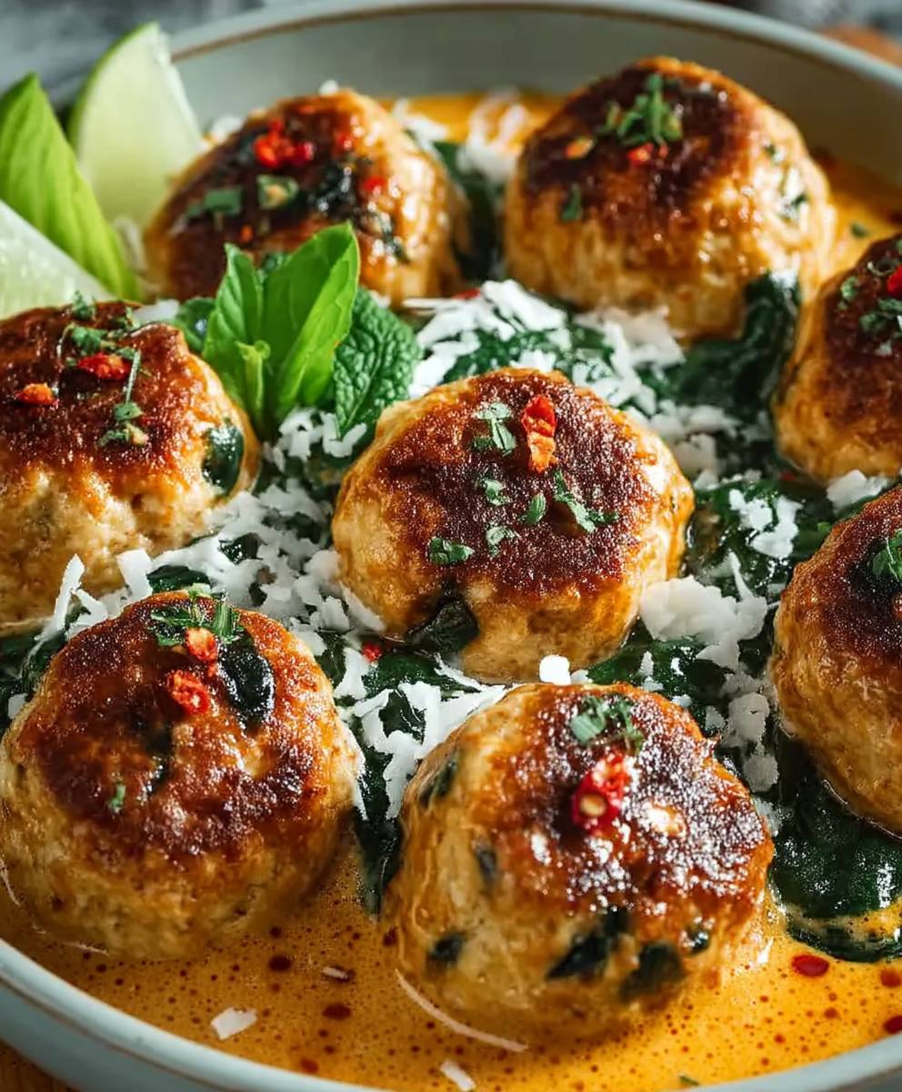 Coconut Chicken Meatballs