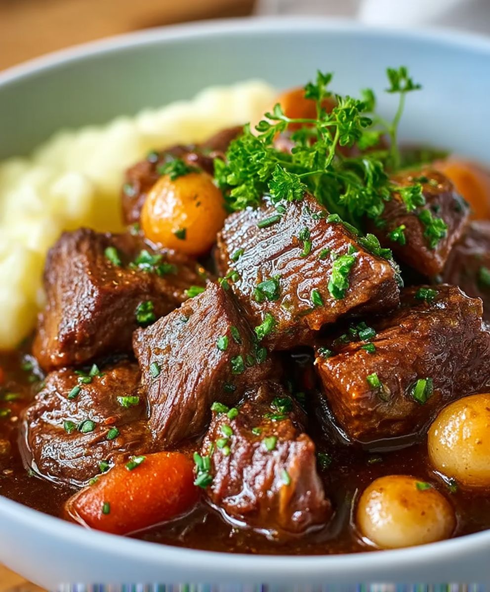 Beef Bourguignon Slow Cooker