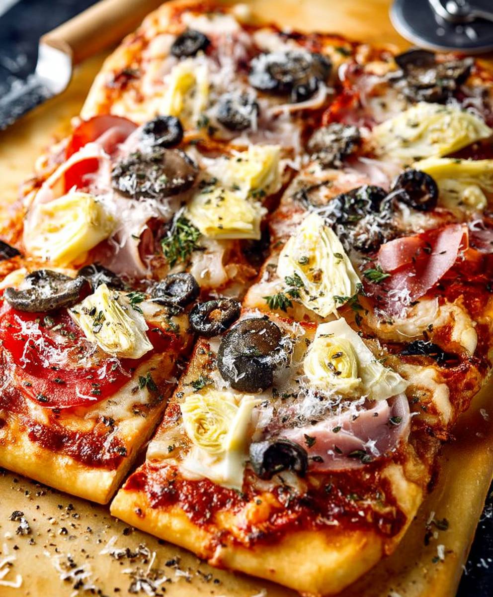 Grilled Capricciosa Pizza
