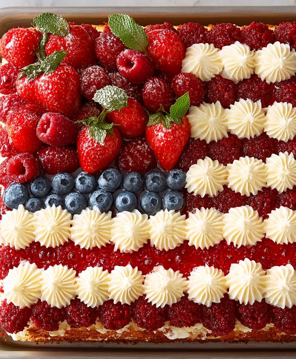 Flag cake