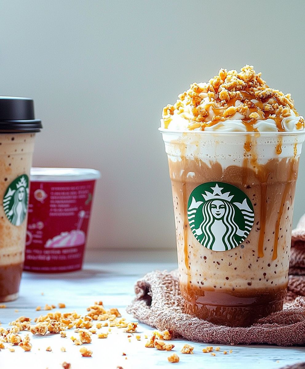 Caramel Ribbon Crunch Frappuccino