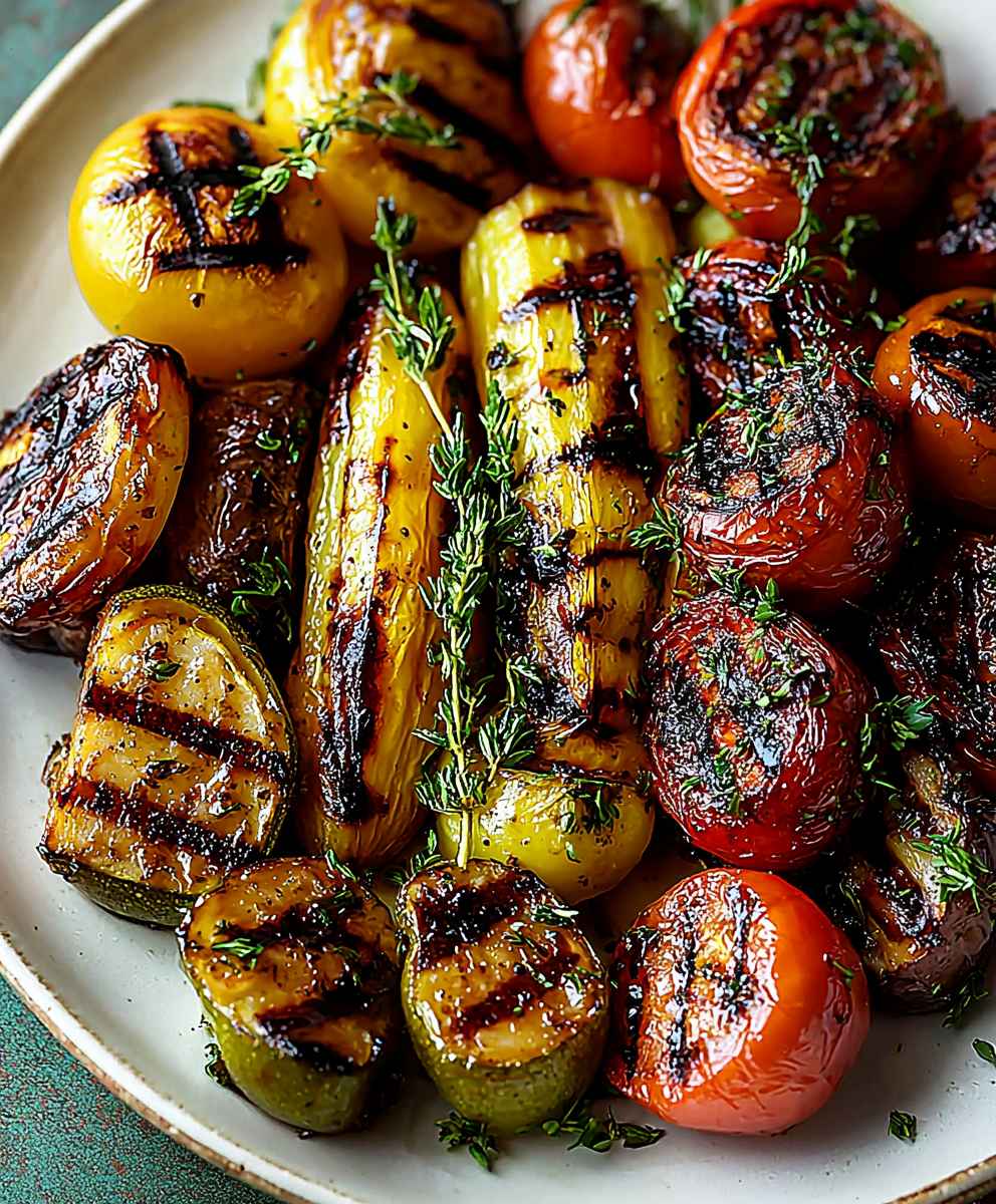 Grilled Balsamic Marinated Vegetables