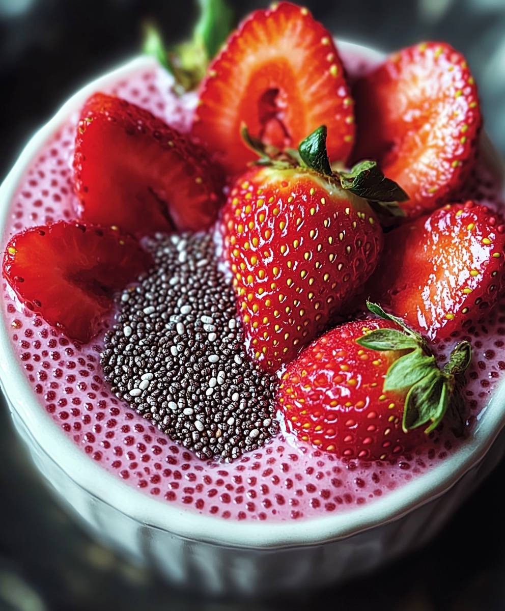 Strawberry Chia Seed Pudding