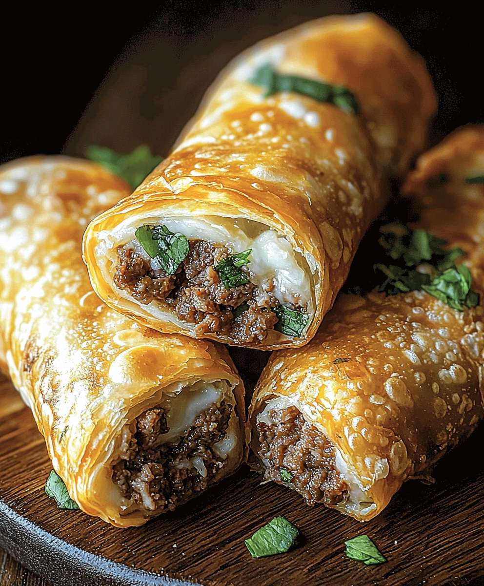 Philly Cheesesteak Egg Rolls