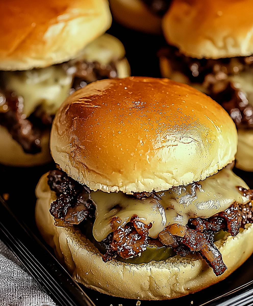 Philly Cheesesteak Sliders