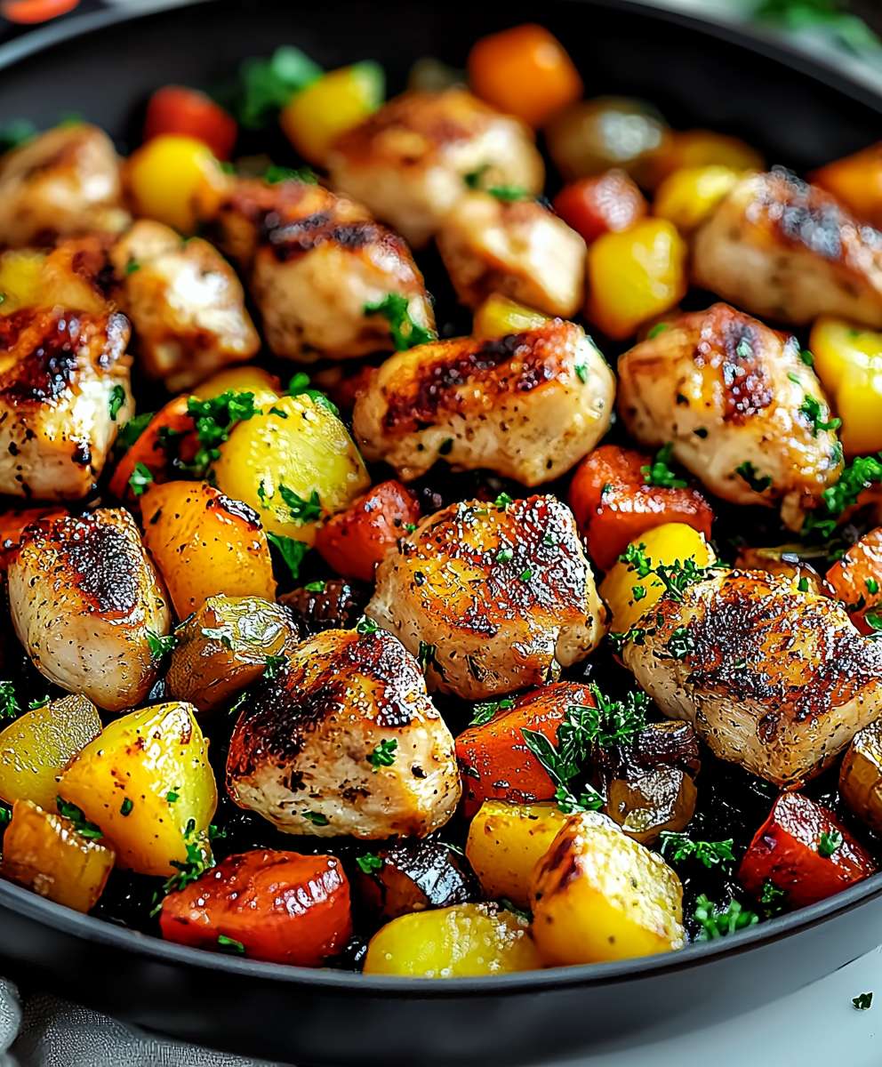 One Pan Chicken Veggies