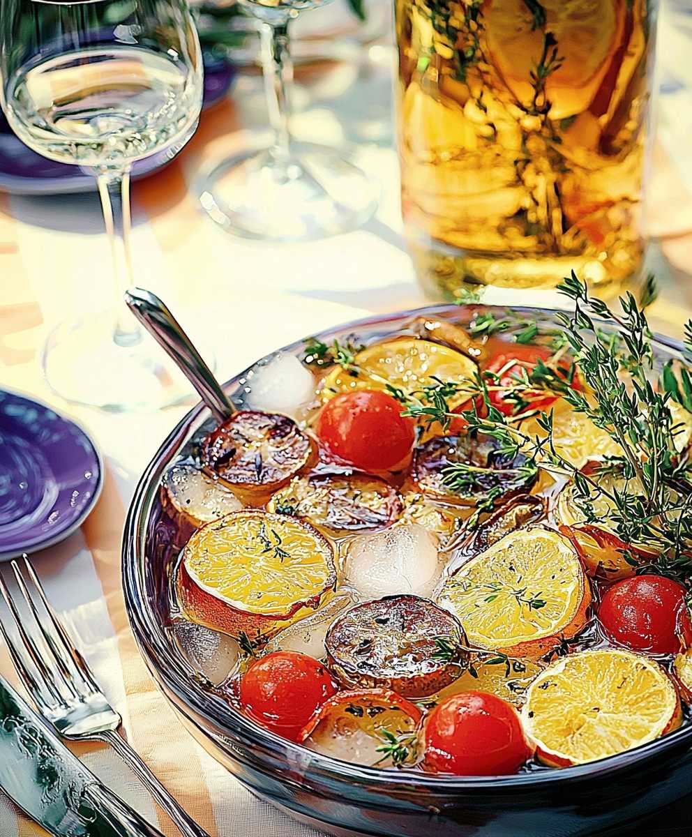 Provencal infused water