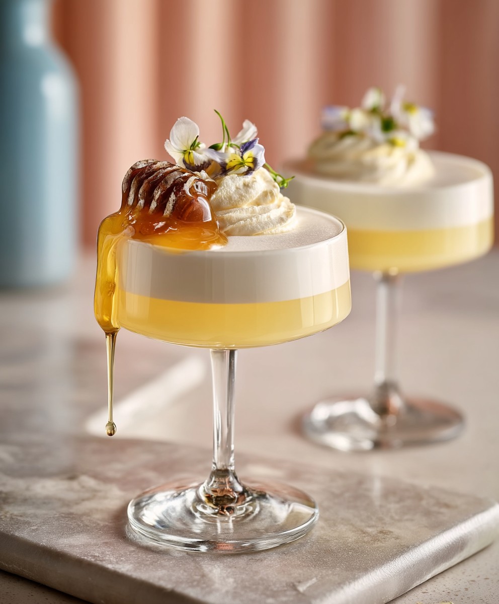 Hazelnut sour cocktail