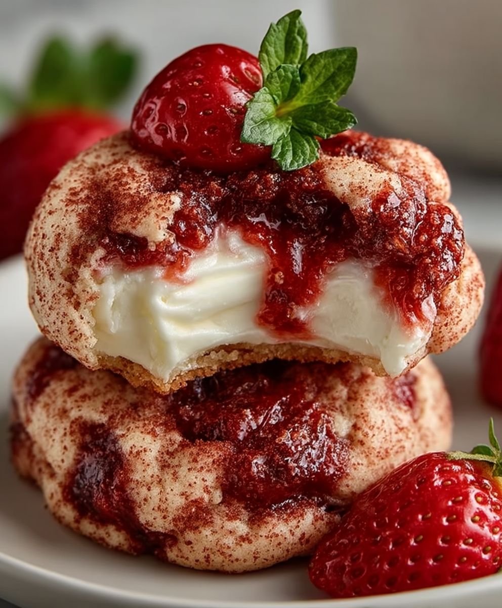 Strawberry Cheesecake Cookies