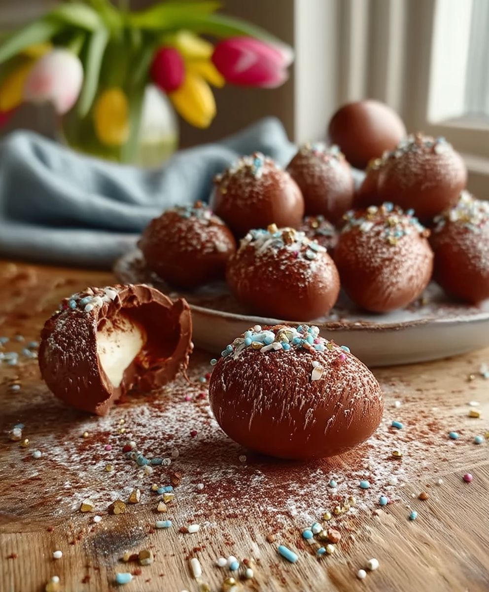 Easter egg truffles