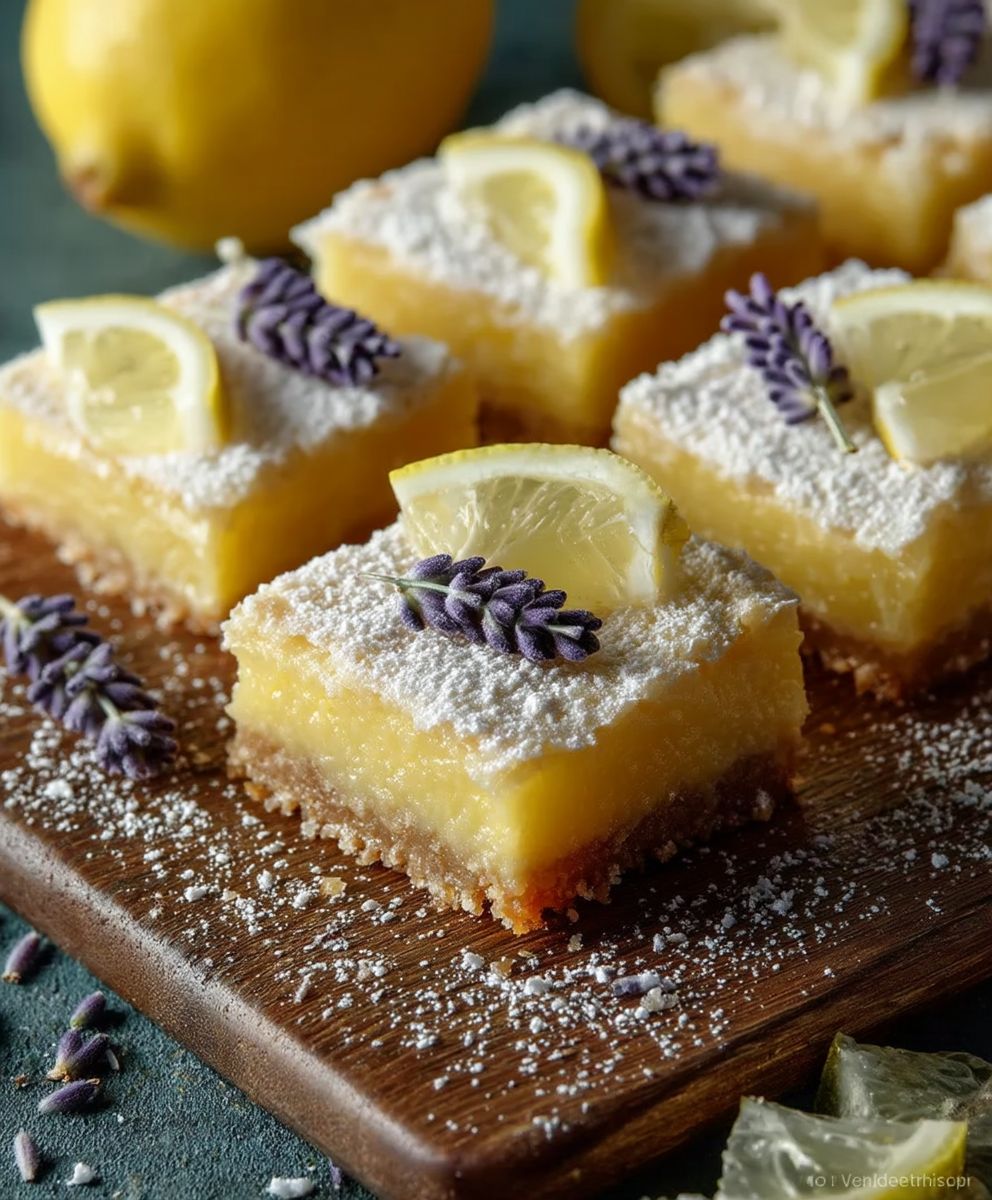 Lemon Lavender Bars
