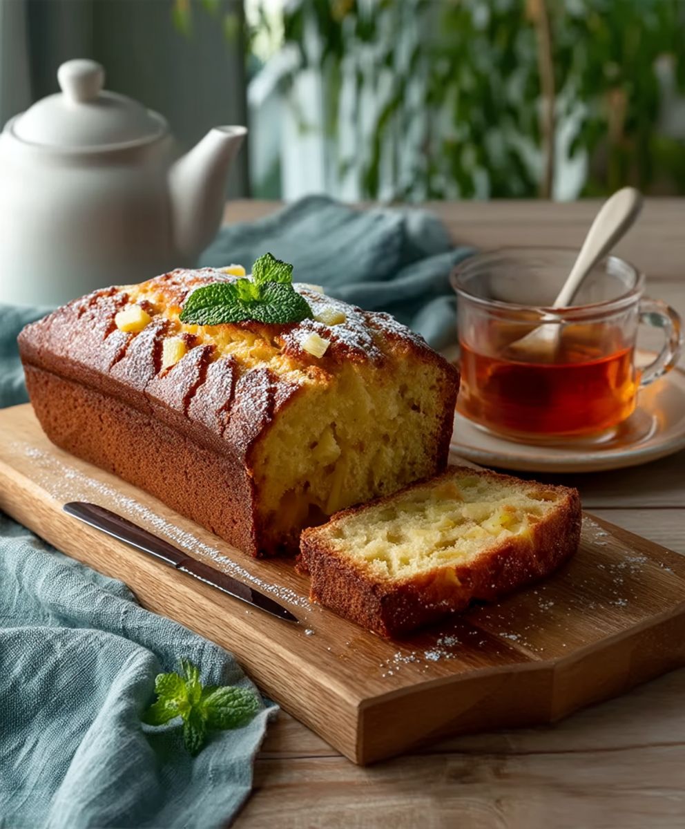 Pineapple tea bread
