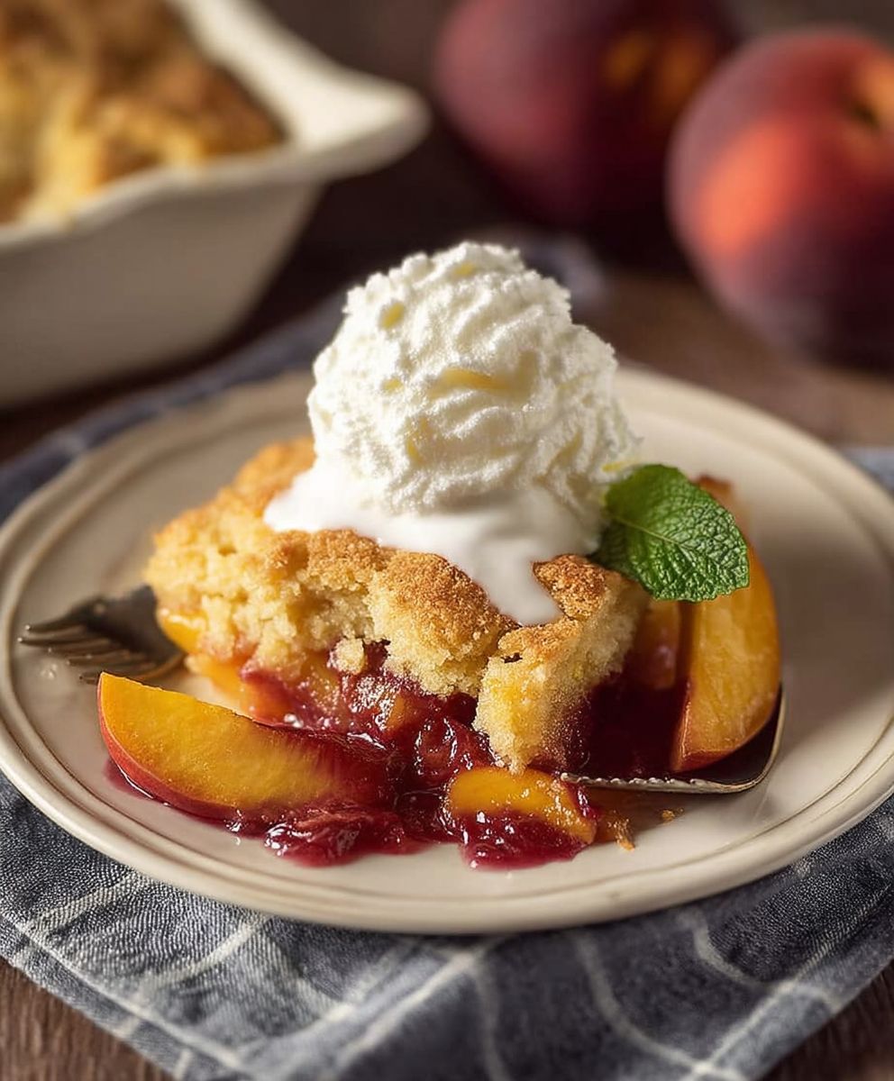 Peach cobbler fresh peaches