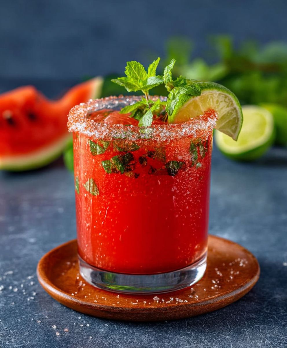 Mint Watermelon Margarita