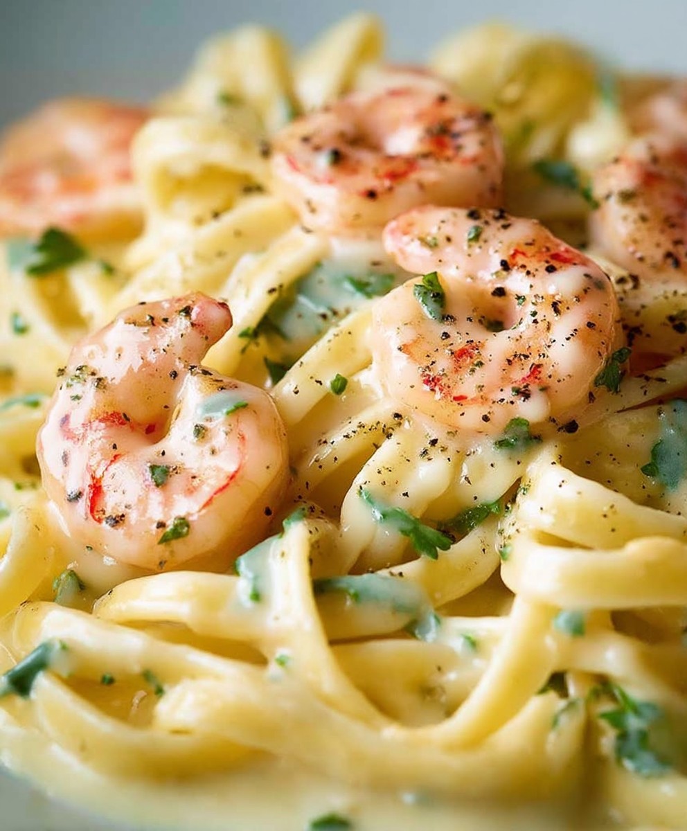 Garlic Prawn Pasta