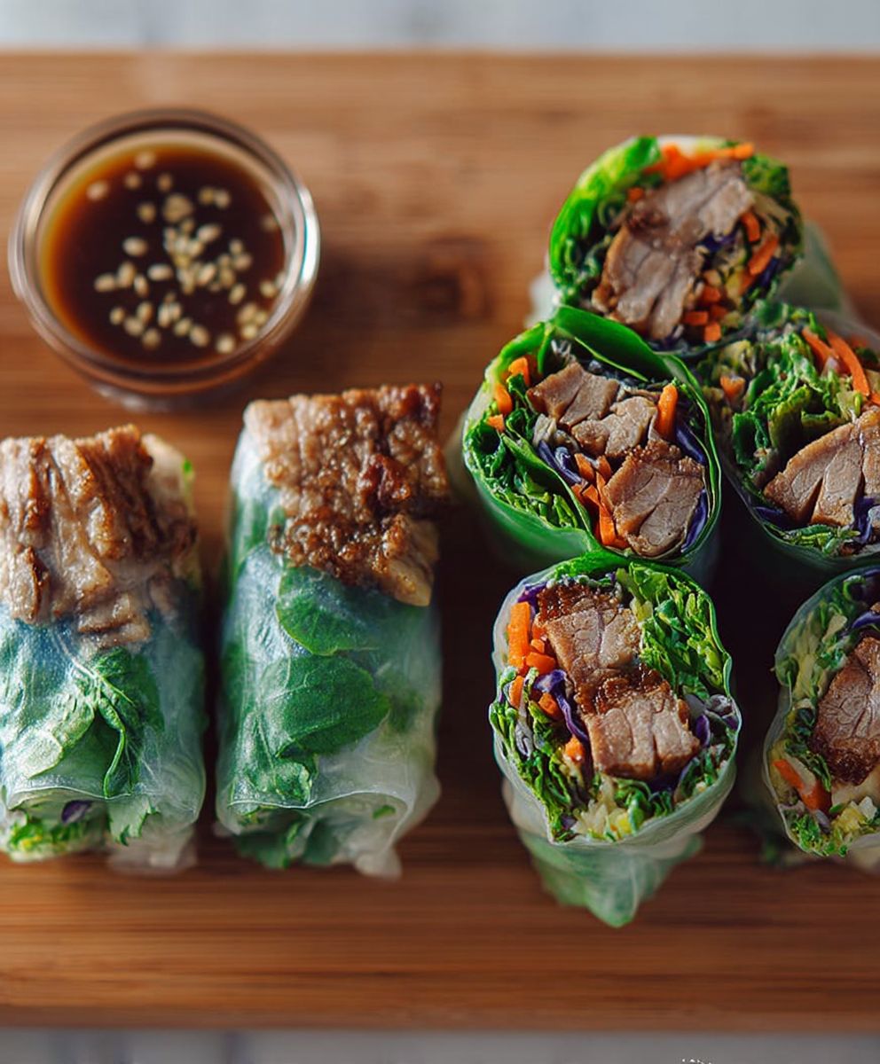 Chashu Summer Rolls