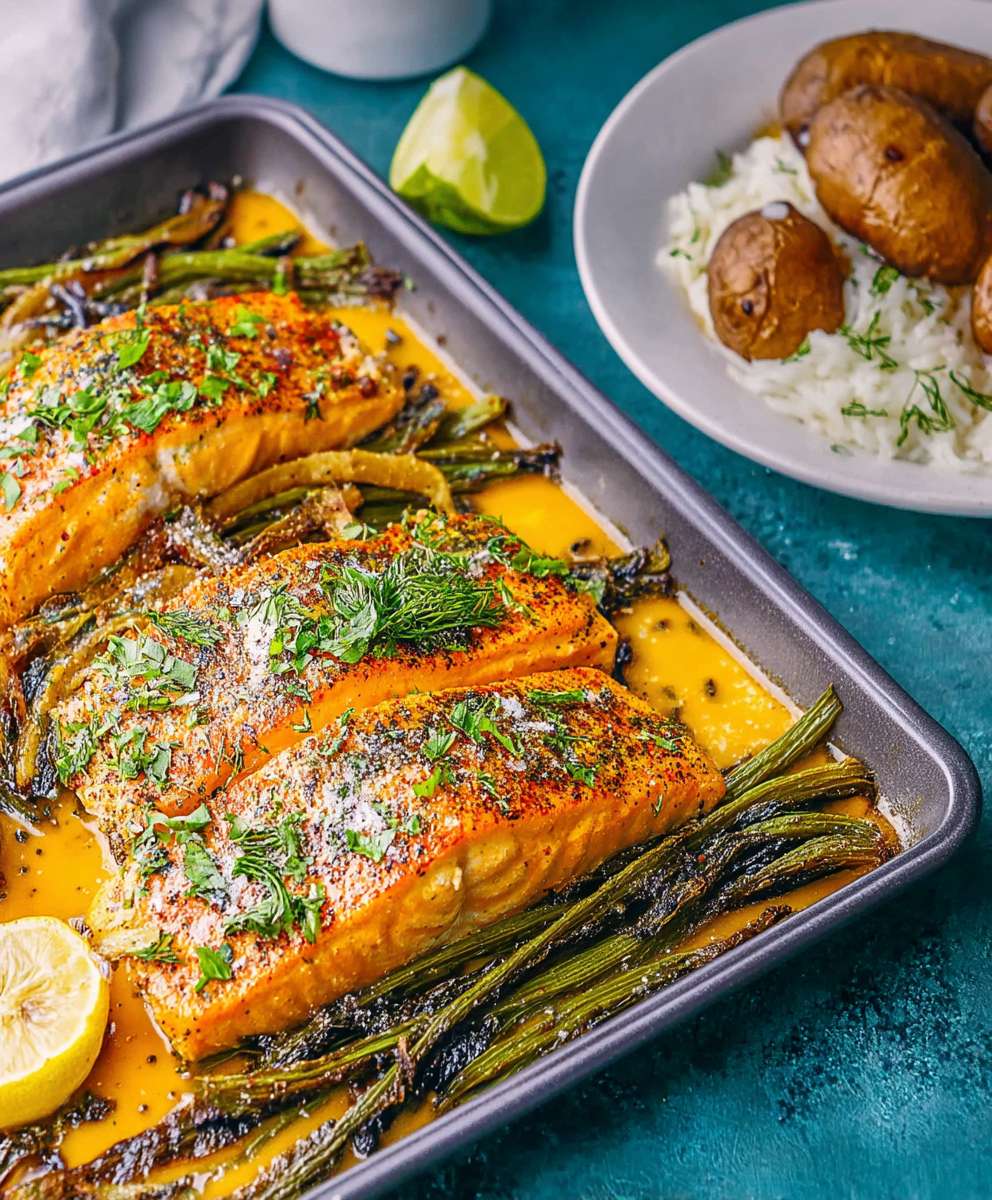 Sheet Pan Salmon Dinner