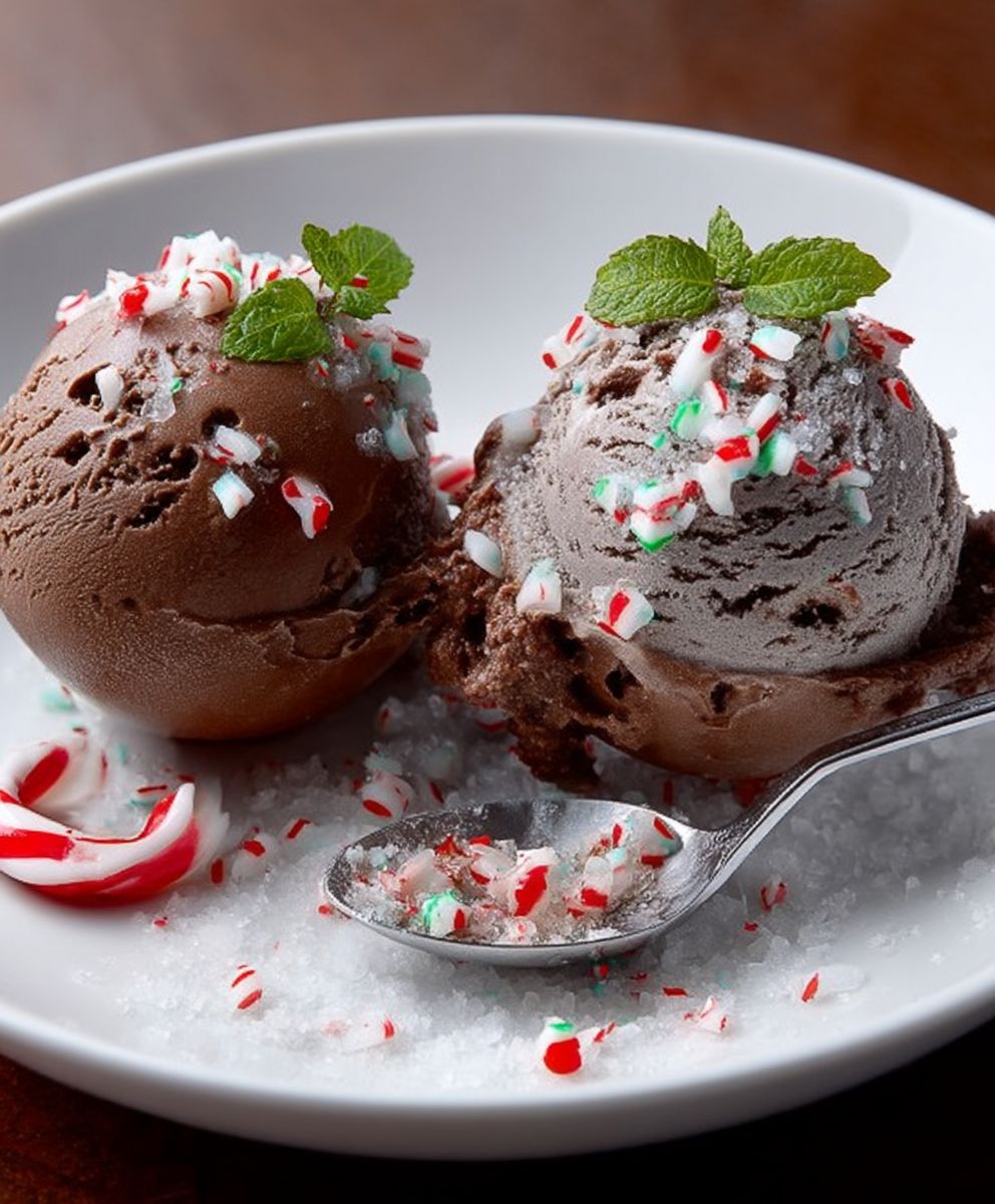 Candy Cane Chocolate Ice Cream