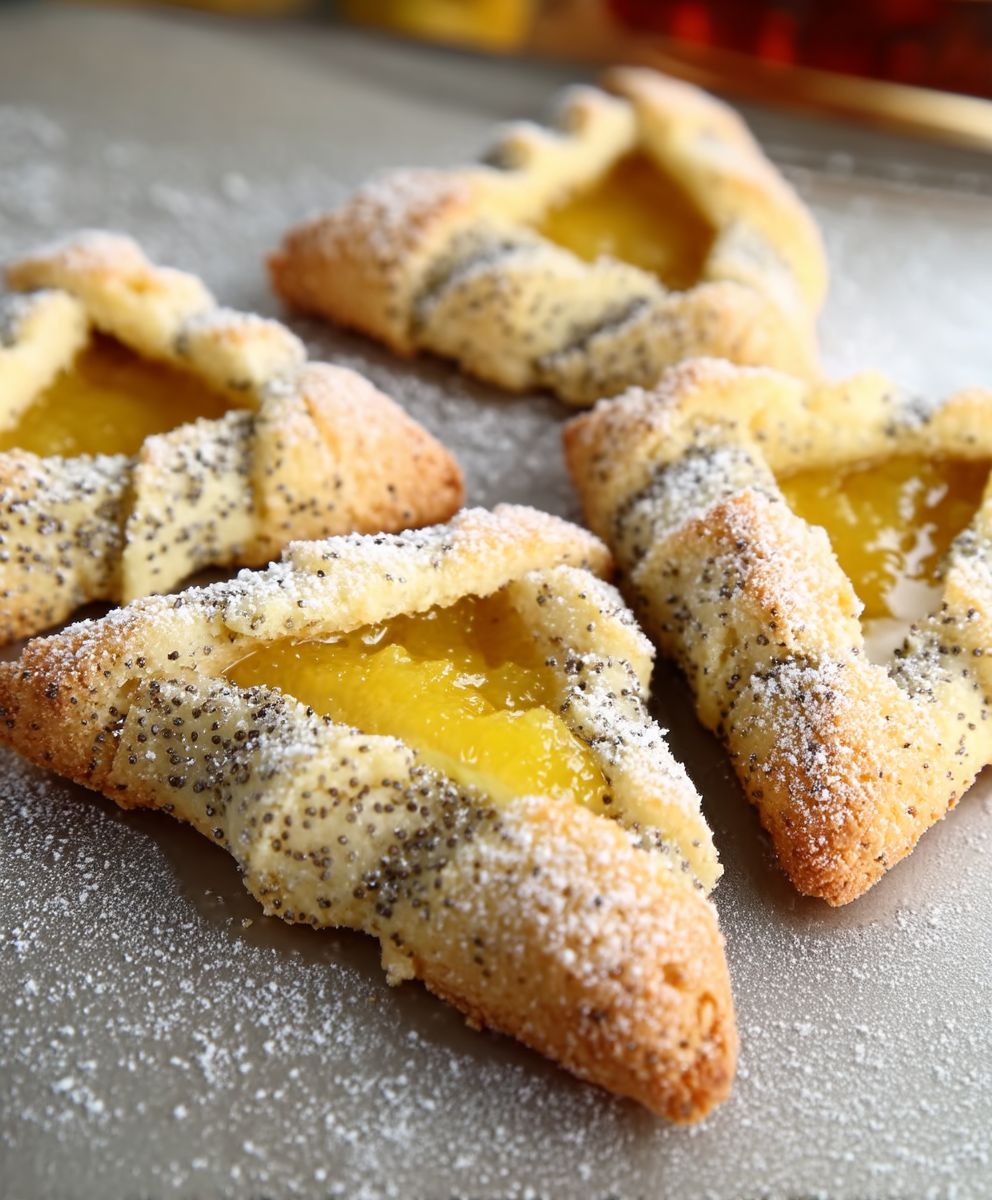 Lemon Poppy Seed Hamantaschen