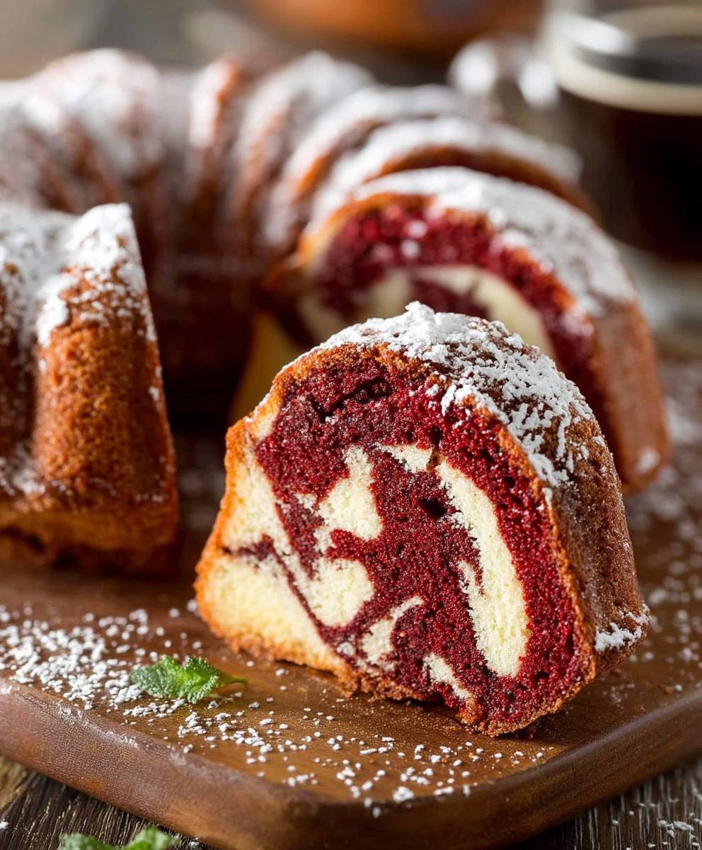 Red Velvet Marble Cake