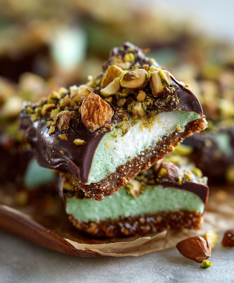 Pistachio No Bake Bars
