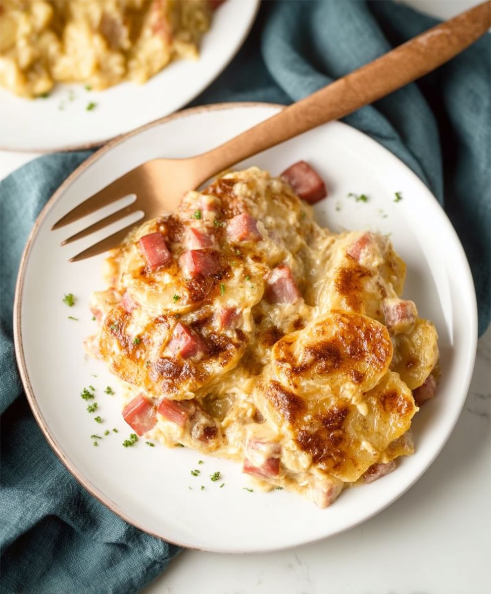 Scalloped Potatoes with Ham