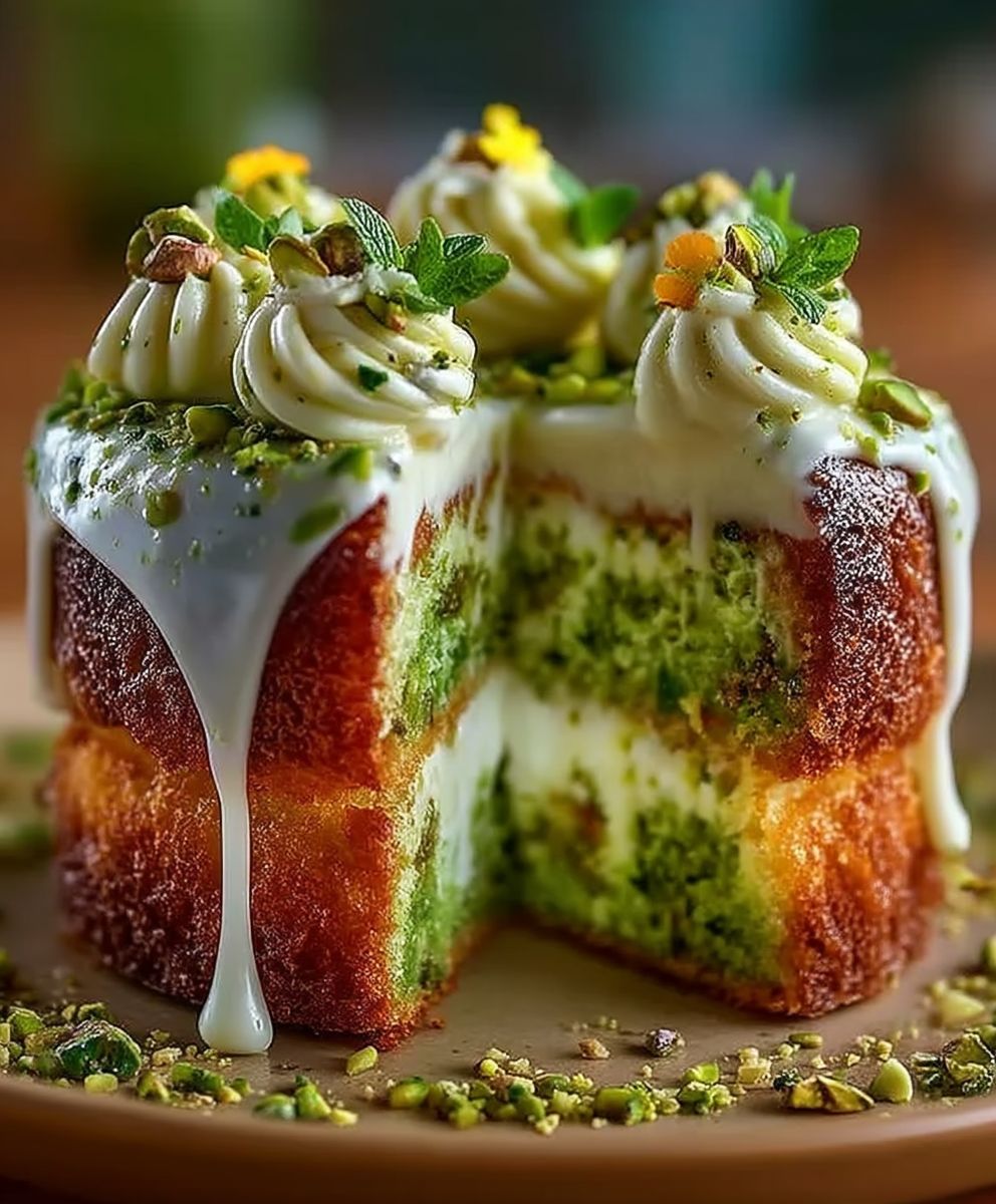 Pistachio Cream Cake