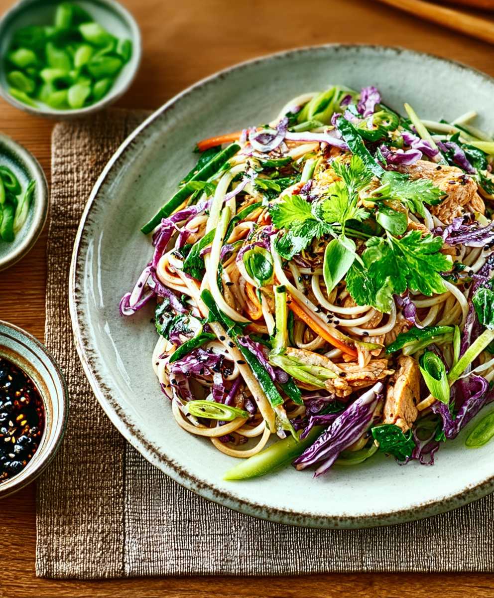Ginger chicken noodle salad