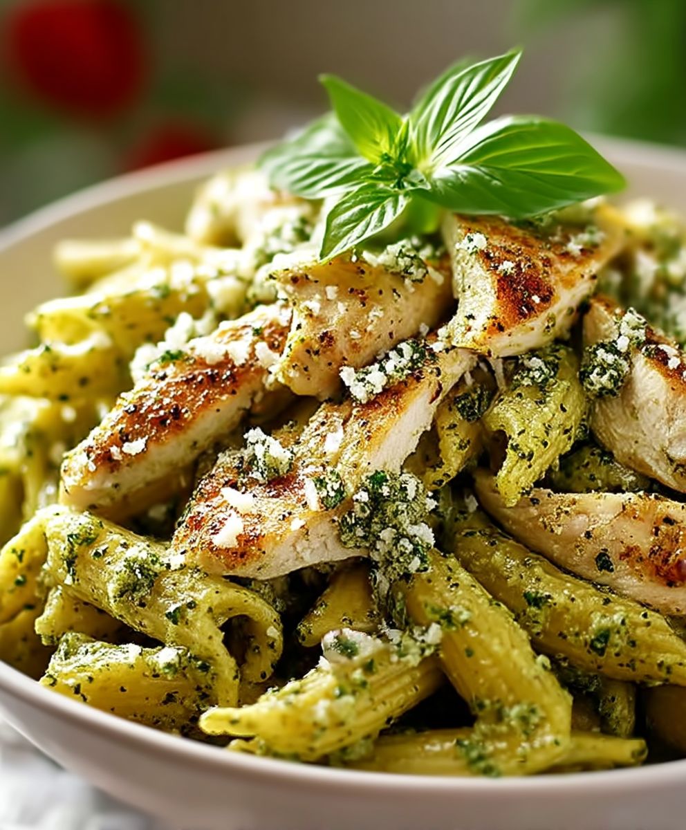 Chicken pesto pasta